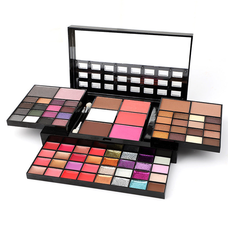 74 Colors Makeup Set Lip Gloss Blush Eyeshadow Highlight Combination Plate Wholesale Makeup Set 74 Colors Makeup Set Lip Gloss Blush Eyeshadow Highlight Combination Plate Wholesale Makeup Set